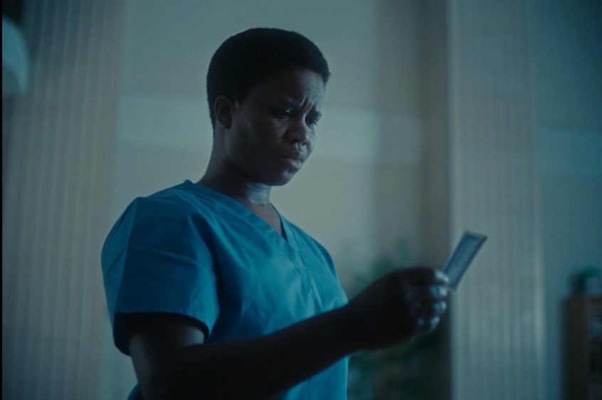 Nurse is looking at a card in January 19th