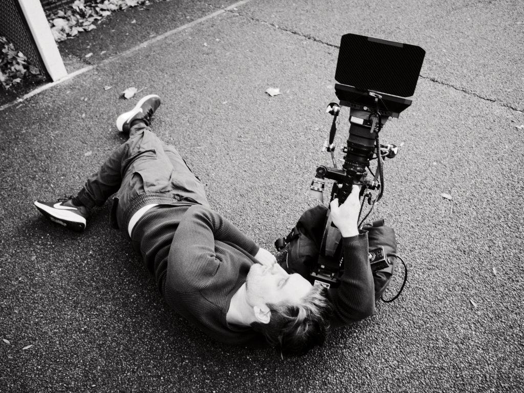 Norbert Varjasi framing up a shot